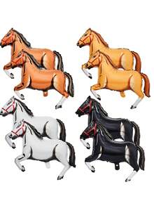 12pcs/Set Western Cowboy Party Balloons, Cowgirl Boot Balloon Cowboy Hat Foil Balloons,Suitable For Cowboy Party Decoration, Birthday Party, Indoor & Outdoor Theme Decoration, Back To School Valentine's Day