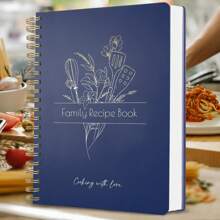 Recipe Book To Write In Your Own Recipes - Blank Recipe Book With Waterproof Cover - With Indexing Tabs For Cooking Lovers -144 Pages, School Supplies,Back To School