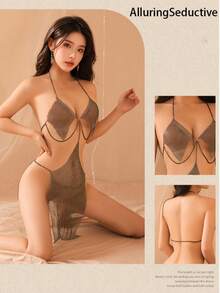 Sexy Lingerie Sheer Mesh Set - Stretchy Allure For Intimate Nights - Multicolor - View 3