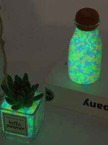 1000pcs/2000pcs 3-5mm Glow In The Dark Pebbles For Garden, Aquarium, Terrariums, Fairy Gardens, Pathway Decor, Miniature Landscape, Corridor, Aquarium - Multicolor - View 4