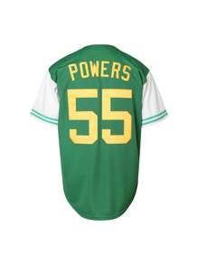 55 Kenny Powers Baseball Jersey Stitched Eastbound And Down Men Movie Jersey Blue Green