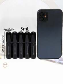 1/5/10件 5毫升 便携式香水雾化器 迷你香水补充瓶 样品喷雾瓶分配器 化妆品旅行容器