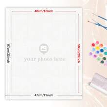 [Customized] 1pc Painting By Number Personalized Photo Customized Diy Picture Coloring By Number Acrylic Adult Gift 40x50cm/16x20inch Without Frame 24colors