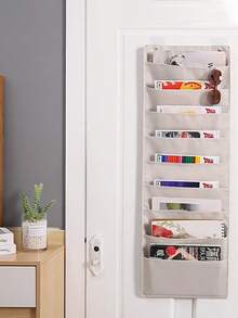 1 Buah Organizer File Gantung Dinding, 9 Kantong Tempat Penyimpanan Majalah di Balik Pintu, Tas Penyimpanan Gantung untuk Kantor dan Ruang Kelas. - MultiWarna - View 6