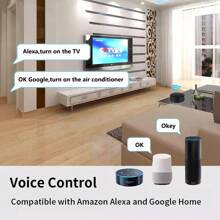 Tuya WLAN IR-Fernbedienung mit Temperatur- und Luftfeuchtigkeitsüberwachung, für Klimaanlage, TV, Smart Home, Infrarot-Universalfernbedienung für Alexa/Startseite