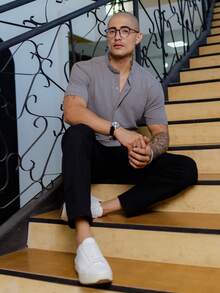 Men Shirts - Grey - View 8