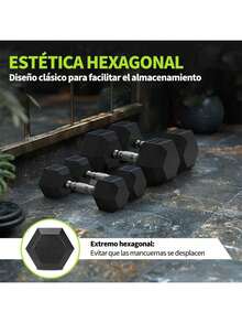 1pcs Pesas para Hacer Ejercicio Mancuernas para Gym,Gimnasio en Casa,Crossfit,Ejercicio Aparatos 25/30/35LB - Negro - Ver 4