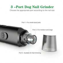 1 件电动宠物指甲磨床，适用于小型犬和猫，宠物爪子护理美容指甲抛光机，电池供电（不含电池）