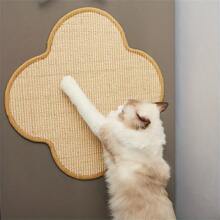[Durable Cactus Cat Scratching Mat] Natural Sisal Cat Scratching Mat - Cactus Shape Durable Claw Sharpening Board For Cats, Mess-Free Sisal Rope Design