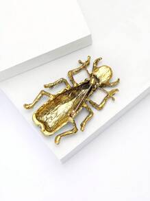 1 pezzo Spilla a forma di scarabeo con cristalli per donna, spille a forma di insetto, da applicare su borsa, maglione, cappotto, cappello, scarpe, vestito, tailleur