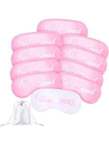 6/8/11 Mặt nạ cô dâu và mặt nạ ngủ phù dâu Quà tặng cầu hôn phù dâu Quà tặng tiệc độc thân có túi đựng màu trắng Quà tặng tiệc độc thân - Nhiều màu - Xem 1