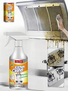 100g Magic Kitchen Cleaning Powder - Multipurpose Kitchen Stain Remover For Pots, Pans And Surfaces, Amazing Before And After Results, Ultimate Kitchen Cleaning Solution, Deeply Cleans Kitchen Exhaust, Stovetop, Faucets And Stubborn Grime