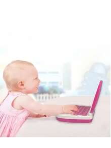 Mini Laptop Interactiva Educativa Español/inglés Niños - Rosa - Ver 2