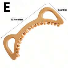 木质环形按摩器，精细身体刷脂按摩工具，哥伦比亚女士淋巴引流健身配件套装 - 彩色 - 查看 12