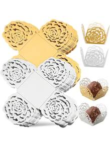 20 piezas Caja de embalaje de papel de encaje para chocolate y dulces, taza elegante para postre, caja de embalaje para el Día de la Madre, caja de dulces, caja de embalaje de chocolate, recuerdos para fiesta, decoración de cumpleaños, decoración de boda, artículos para fiesta, aniversario, herramientas de cocción, accesorios de cocina para el hogar, regalo para mi madre