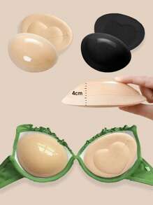 1 para samoprzylepnych damskich majtek bikini Samoprzylepne wkładki laktacyjne do biustonoszy, strojów kąpielowych lub bikini z dużym biustem, pogrubione, niewidoczne, odpowiednie do strojów kąpielowych, bikini i biustonoszy push-up, zwykłe wkładki laktacyjne, wkładki do biustonoszy