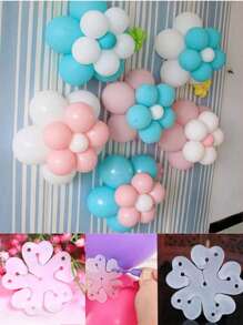 10/5pcs Flower Pattern Balloon Clips, Balloon Plum Blossom Clip, Flat Ring Buckle, Wedding Room Decoration, Party, Birthday, Holiday Supplies Decoration Styling Buckle Clip, Balloon Accessories,Party Gadgets, Balloon Picture Assembling Tools