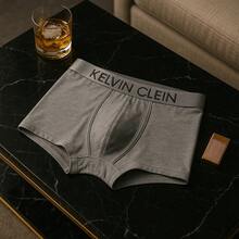 Set de 3 Bóxers Kelvin Clein para Hombre - Comodidad, Estilo y Calidad en Ropa Interior Masculina - Gris - Ver 2