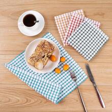 New Oeleky 100% Cotton Kitchen Dish Cloths For Washing Dishes, 12x12 Inches Dish Rags, Absorbent Kitchen Cloths Pack Of 8, Quick Drying Cleaning Cloths - 藍綠色 12 英寸 x 12 英寸 - 查看 8