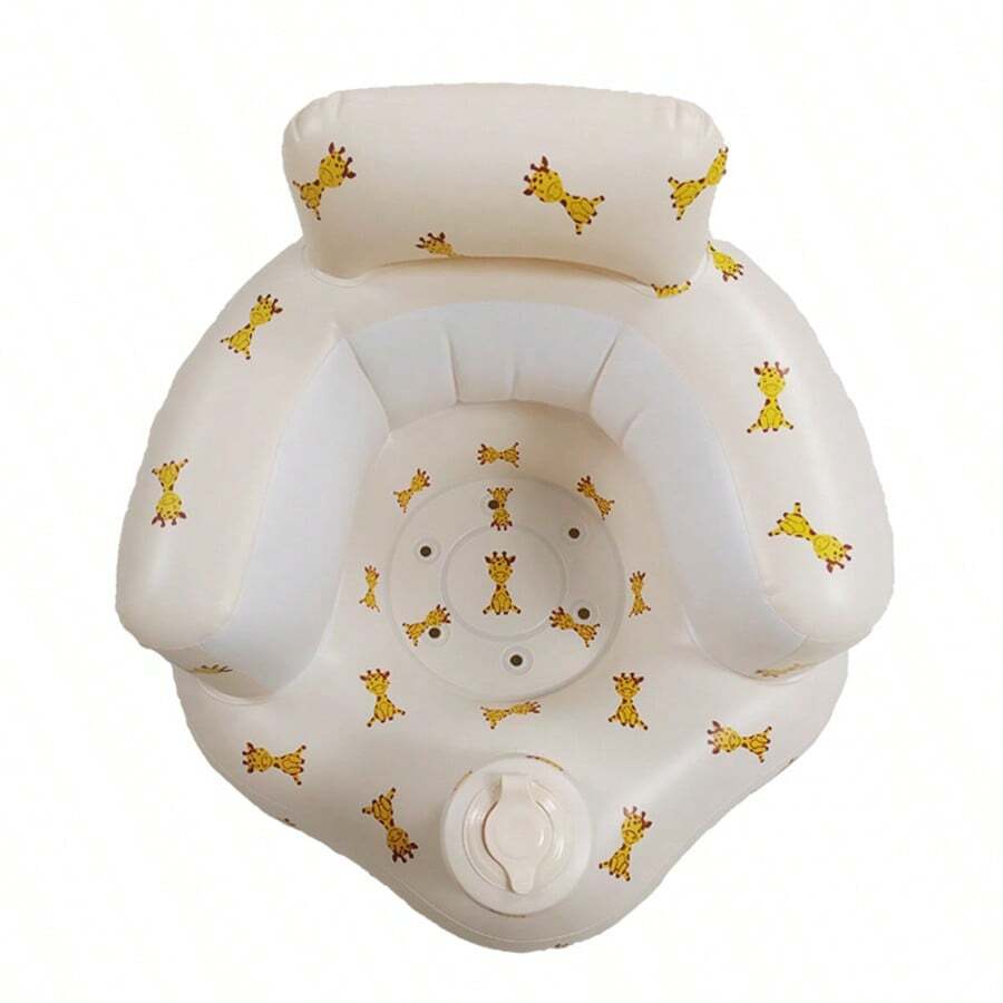 Multifunctional Inflatable Baby Learning Chair, Baby Sitting Posture Training Chair With Tray And Pillar, Suitable For Infants 3 Months And Above, Inflatable Baby Floor Seat, Baby Backrest Sofa, Inflatable Baby Seat - Multicolor - View 1
