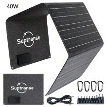 40W/60W Solar-Panel Ladegerät, faltbarer Tasche, faltbares monokristallines Solarpanel für Outdoor Camping, USB-Port, IP67 wasserdicht, Wandern, Notfall-Ladung, reisebereit Solarladegerät
