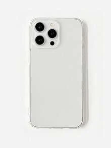 1pc Classic Transparent Soft Cellphone Case With Large Hole, Compatible With IPhone, Galaxy And Other Smartphones - Clear - View 10