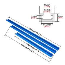 T Track Woodworking T-Slot Slide Track Miter Aluminium Alloy T-Track,19x9.5mm T-Slot Miter Track Jig T Screw Fixture Slot Table Saw Router Table DIY Tools - Multicolor - View 5