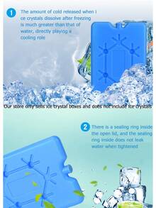 2pcs/3pcs,4/Pcs Ice Pack, Suitable For Lunch Boxes - Reusable Ultra-Thin Freezer Packs - Long-Lasting Refrigerated Packs, Ice Cube, Used For Refrigeration To Keep Food Fresh And Cool In Lunch Boxes And Breast Milk Bags - Multicolor - View 5