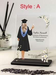 1pc Custom Acrylic Frame,Custom Text Graduation Plaque ,Personalised Acrylic Graduation Plaque,Personalised Graduation Gift, Graduation Plaque, Graduation Gift For Her/Him