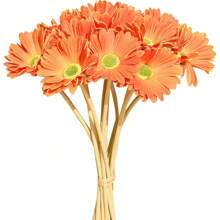 1/6/12 Stück 38cm/15 Zoll Mehrfarbige Künstliche Seide Afrikanische Gänseblümchen Chrysanthemen, geeignet für Muttertag, Ostern, Heim- und Küchendekoration zu Hochzeiten, Neujahrsfest, Frühling und Sommer Blumendekoration. Geeignet für den Garten Outdoor, Innen- und Außendekoration, Vase, Künstliche Pflanzen, Dekorationen für alle Jahreszeiten, Raumdekoration, Herbst