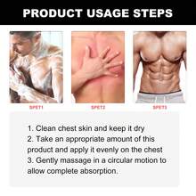 Male Breast Shaping Care Solution (15ml) Enhances Chest Contour Firmness And Gloss Men's Care Solution - Beige - View 5