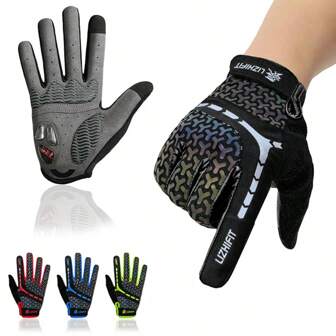 Motorcycle Cycling Gloves, 4 Seasons Sports Gloves For Gym Fitness, Long Finger Training Gloves For Outdoor Indoor, Unisex