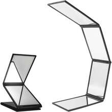 Gương gấp đa góc để tự cắt tóc, có thể nhìn từ phía sau, có thể mở rộng, gương 4 chiều, có thể gập lại, cầm tay, để bàn, trang điểm - Nhiều màu - Xem 2