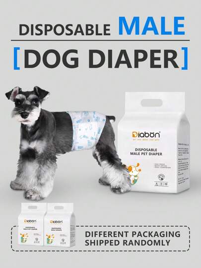 10 pezzi/Confezione di Pannolini Monouso per Cani, Pantaloncini Igienici Anti-perdita e Anti-odore, Consegna in Confezione Casuale