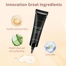 GLOZ 2支15毫升3D立体雕塑凝胶，适用于美甲设计和DIY美甲 - 透明凝胶指甲油，可用于绘画、塑形、雕塑和装饰