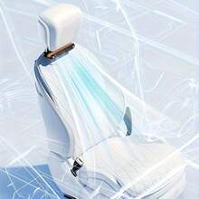 Easypie Selection 新款汽车通风座椅风扇，USB 供电头枕座椅风扇，便携式三速调节，涡轮强风，无叶靠背小型电风扇。