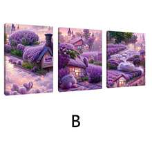 3pcs Modern Lavender Home Wall Arts Canvas Posters, High Definition Printing Optional Frame, Home Decoration Hanging Paintings For Living Room, Bedroom, And Dining Room - Purple - View 11