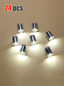 100pcs LED Electronic Lights, Handmade Creative Parts, Plastic Small Color Lights, DIY Flashing Light Bulbs, Luminous Decoration, Mini Battery Powered LED Party Lights, Used For Paper Lanterns, Floral Decoration, Indoor And Outdoor Terraces, Wreaths, Gardens, Weddings, Parties, Multi-Color 50pcs24pcs/12pcs/6pcs/1pc(Seven Color Slow Flashing)