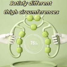 A 1-Arm Leg Massager With 9 Muscle Rollers, A Relaxation Massage Tool With Leg Rollers, Suitable For Gyms And Outdoors, Applicable To Legs, Arms, Neck, Calves, Thighs, Back, Tennis And Golf Elbows, For Muscle Stiffness And Tension.(There Will Be Color Differences) Gym Accessories