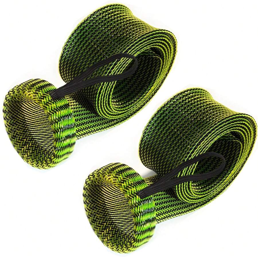 Reaction Tackle Rod Socks - Fishing Pole Sleeves And Covers For Baitcasting And Spinning Rods - Fits Up To 7ft And 8ft Rod Protector Sleeve, Maximum Fishing Pole Protection (2-Pack) - Swamp Green - View 1