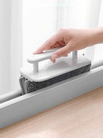 1 pieza Cepillo de limpieza removible para ranuras de ventanas, cepillo para ranuras para limpiar alféizares de ventanas, esquinas y bordes de puertas