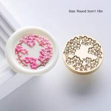 1pc Floral Series Wax Seal Stamp Brass Head, Plant Flower Retro Seal Stamp, Lily/Rose/Lily Of The Valley/Strawberry/Tulip Pattern, Embossed Solid Brass Stamp Head, Suitable For Decorating Envelopes, Party Invitations, Wine Packaging, Snail Mail, Christmas Gifts,Back To School,School Supplies - Multiple Sizes - View 16