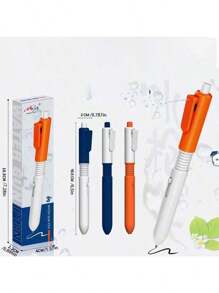 1pc/6pcs New Water Gun Pen Squirt Toy, Student Prank Creative Squirt Ball Point Pen, Water Gun Play Toy For Teenagers, Funny Prank Office And Classroom Stress Relief Small Game, Teenage Gag Prop