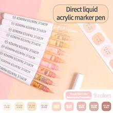 1支装126色丙烯马克笔，软头，适合学生使用，不透明，可混色，高品质美术用品，适合DIY，返校礼物