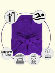 Women Robes - Purple - View 4