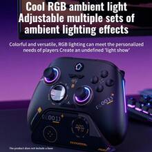 AOLION 无线 2.4G 兼容 游戏控制器适用于 One Series X/S 霍尔效应触发器 RGB 游戏手柄适用于 PC 游戏配件无线控制器兼容 Series X/S 蓝牙游戏手柄适用于 PC 版 Ones 游戏机 Steam 黑色 - 黑色 - 查看 9
