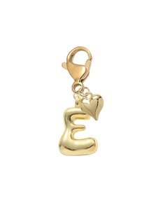 Bubble Letter Cute Necklace Pendant, Bag Charm - Lucky Crystal Pendant With Golden Heart Pendant, Letter A-Z, Shiny Alloy Bag Backpack Keychain - Perfect Gift For Birthday And Special Occasions, Keychain Bag Backpack Car Charm, Gift For Women And Girls, Wallet And Handbag Accessories. Small Gift For Women On Birthday, Valentine's Day, Mother's Day. - Gold - View 25