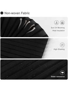 1pc Pleated Zebra Blinds Roller Adhesive Window Shades Foldable Blackout Curtain Non-Woven Blackout Curtain For Bedroom Bathroom Living Room Balcony