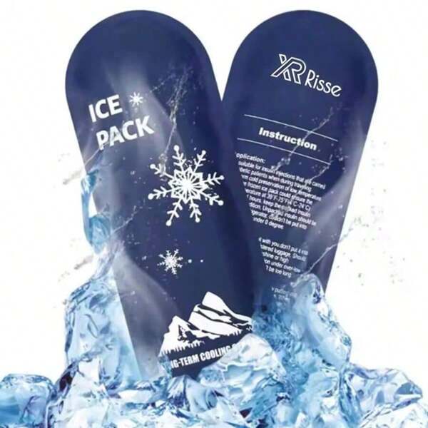Reusable Hot & Cold Gel Pack Wrap - Flexible Soft Ice Bag For Travel, Sports & Everyday Use - Freezer & Microwave Friendly