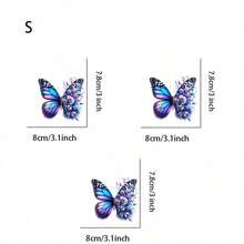 1 cái/2 cái/3 cái [Nghệ thuật chạm khắc] Miếng dán chuyển nhiệt hình bướm nhiều màu - Tự làm, ủi, có thể giặt được, thiết kế nhiều màu, thích hợp cho áo phông, áo hoodie, đệm, quần jean, túi xách, v.v. - Nhiều màu - Xem 4
